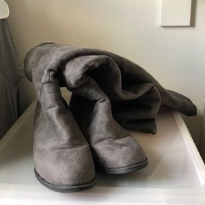 Charlotte Ruse Faux Suede Thigh High Boots